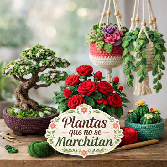 Plantas Que No Se Marchitan - Crochet